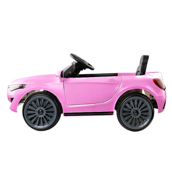 Kids Ride On Car Battery Electric Toy Remote Control Pink Cars Dual ...