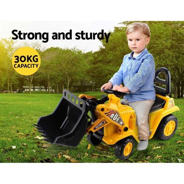 Kids Ride On Bulldozer – Yellow