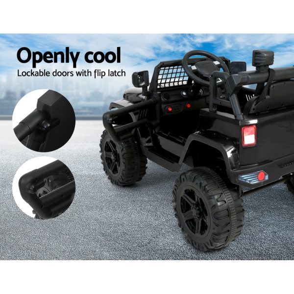 Kids Ride On Car Electric 12V Car Toys Jeep Battery Remote Control Black