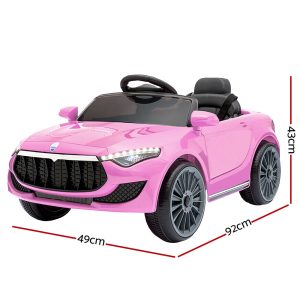Kids Ride On Car Battery Electric Toy Remote Control Pink Cars Dual Motor