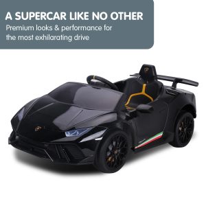 Lamborghini Performante Kids Electric Ride On Car Remote Control – Black