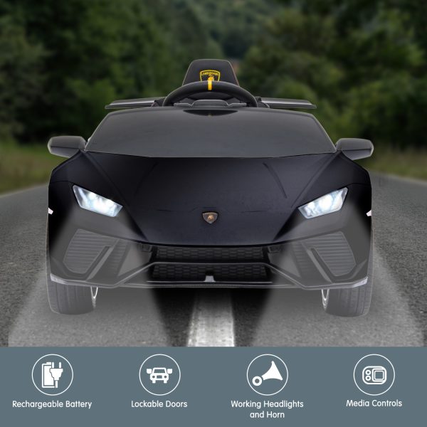Lamborghini Performante Kids Electric Ride On Car Remote Control – Black