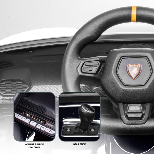 Lamborghini Performante Kids Electric Ride On Car Remote Control – Black