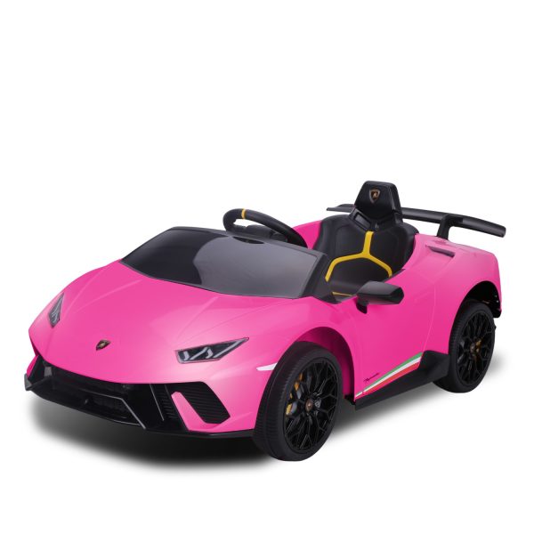 Lamborghini Performante Kids Electric Ride On Car Remote Control by Kahuna – Pink