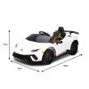 Lamborghini Performante Kids Electric Ride On Car Remote Control by Kahuna – White