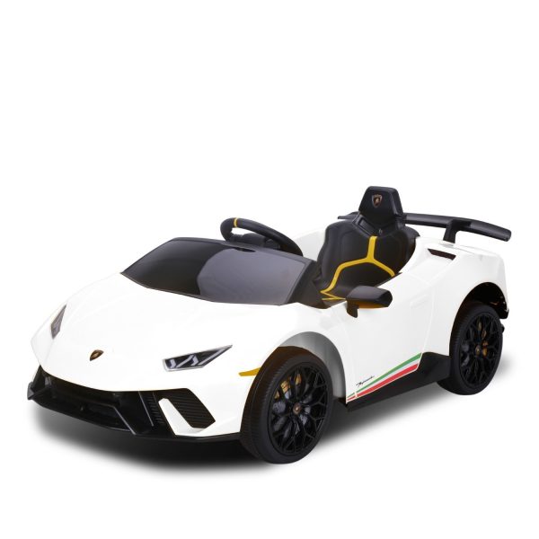 Lamborghini Performante Kids Electric Ride On Car Remote Control by Kahuna – White