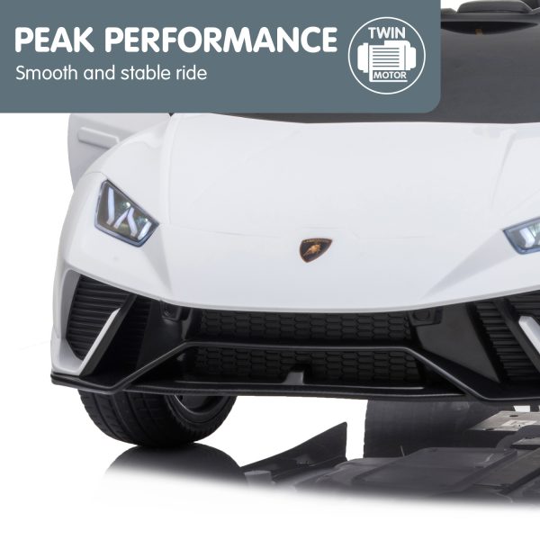 Lamborghini Performante Kids Electric Ride On Car Remote Control by Kahuna – White