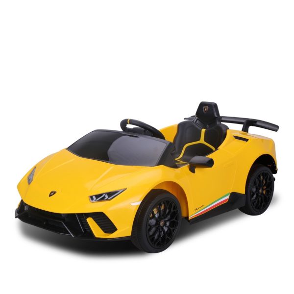 Lamborghini Performante Kids Electric Ride On Car Remote Control – Yellow