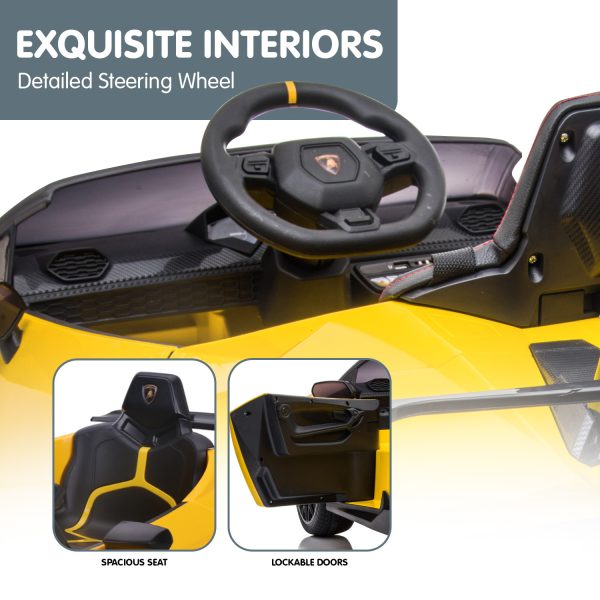 Lamborghini Performante Kids Electric Ride On Car Remote Control – Yellow