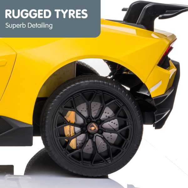 Lamborghini Performante Kids Electric Ride On Car Remote Control – Yellow