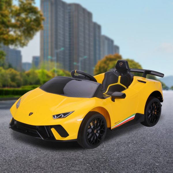 Lamborghini Performante Kids Electric Ride On Car Remote Control – Yellow