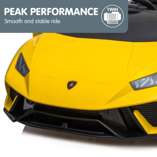 Lamborghini Performante Kids Electric Ride On Car Remote Control – Yellow