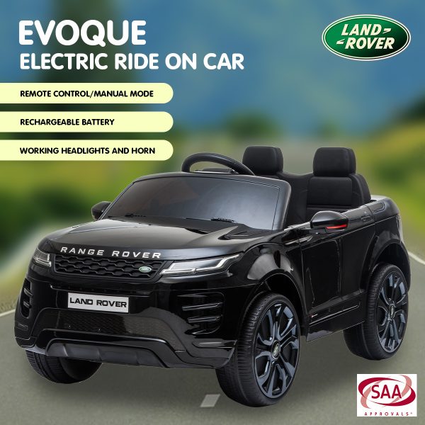 Land Rover Licensed Kids Electric Ride On Car Remote Control – Black