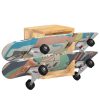 Wall Mounted Skateboard Holder 25x20x30 cm – Solid Mango Wood