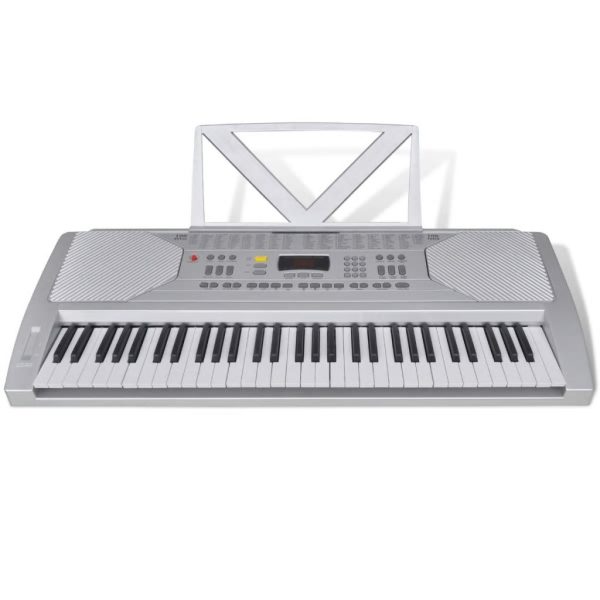 61 Piano-key Electric Keyboard with Music Stand