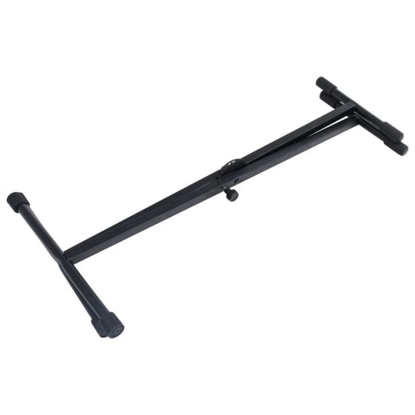 Keyboard Stand and Stool Set Black