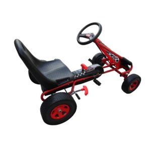 Red Pedal Go Kart with Adjustable Seat