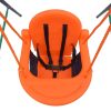 Toddler Swing Set with Safety Harness Orange
