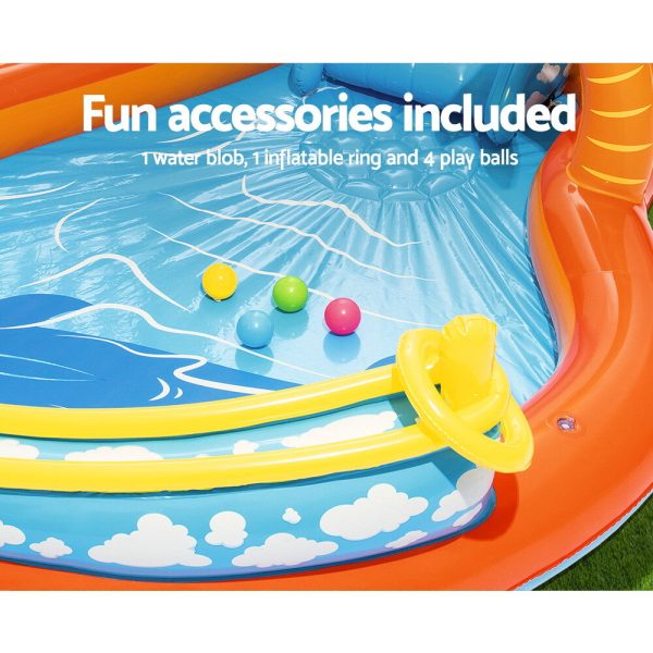 Kids Pool 265x265x104cm Inflatable Above Ground Swimming Play Pools 208L