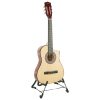 Karrera 38in Pro Cutaway Acoustic Guitar with Bag Strings