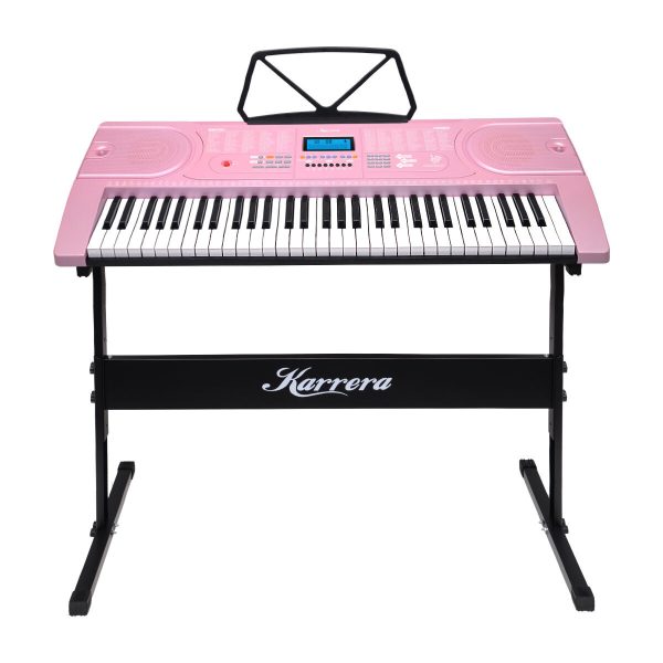 Karrera 61 Keys Electronic Keyboard Piano with Stand