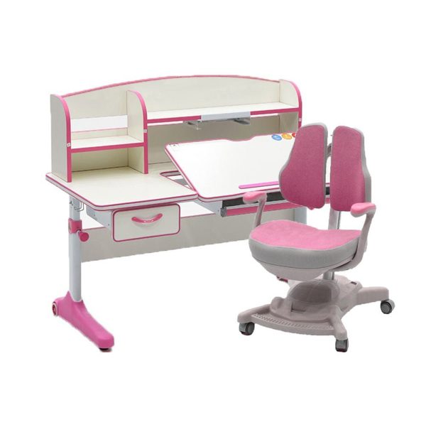 Height Adjustable Children Kids Ergonomic Study Desk Chair Set 120cm AU