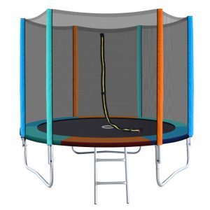 Trampoline Round Trampolines Kids Safety Net Enclosure Pad Outdoor Gift Multi-coloured
