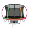 Trampoline Round Trampolines With Basketball Hoop Kids Present Gift Enclosure Safety Net Pad Outdoor
