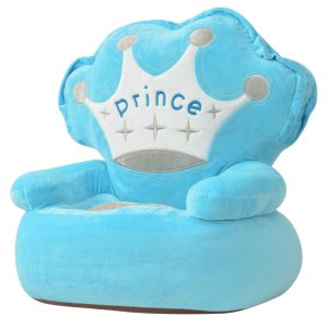 Plush Children's Chair Blue