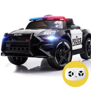 ROVO KIDS Ride-On Car Mustang Style Patrol Electric Battery Powered Toy, Remote Control