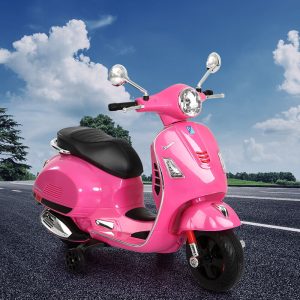 Kids Ride On Car Motorcycle Motorbike VESPA Licensed Scooter Electric Toys