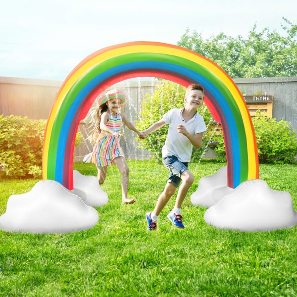 Inflatable Sprinkler Water Splash Spray Mat Kids Children Play Pad Pool Outdoor