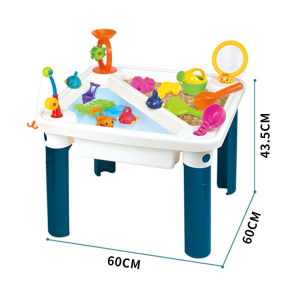 Sand and Water Table Kid Beach Toys Sandpit Outdoor Game Pretend Play Toy