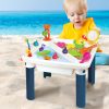 Sand and Water Table Kid Beach Toys Sandpit Outdoor Game Pretend Play Toy