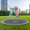 Round In-Ground Trampoline Outdoor Kids Jumping Area Safety Mat 12FT