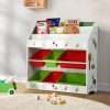 Kids Bookshelf Toy Box Organiser Children 6 Bins Display Shelf Storage Box