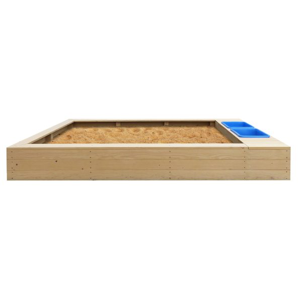 Mighty Rectangular Sand Pit w/ Wooden Cover