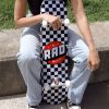 RAD Complete Dude Crew 7.75″ x 31″ Skateboard – Checkers Black / White