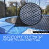 UP-SHOT Replacement Trampoline Safety Net Round Spare Part Enclosure 12ft 8 Pole