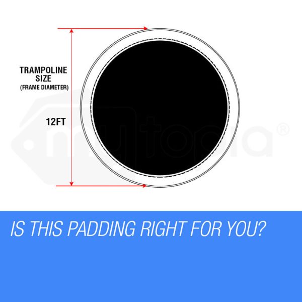 UP-SHOT 12ft Replacement Trampoline Padding – Pads Pad Outdoor Safety Round