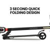 Carbon Gen III 250W 10Ah Electric Scooter Suspension, for Adults or Teens, Black/Red