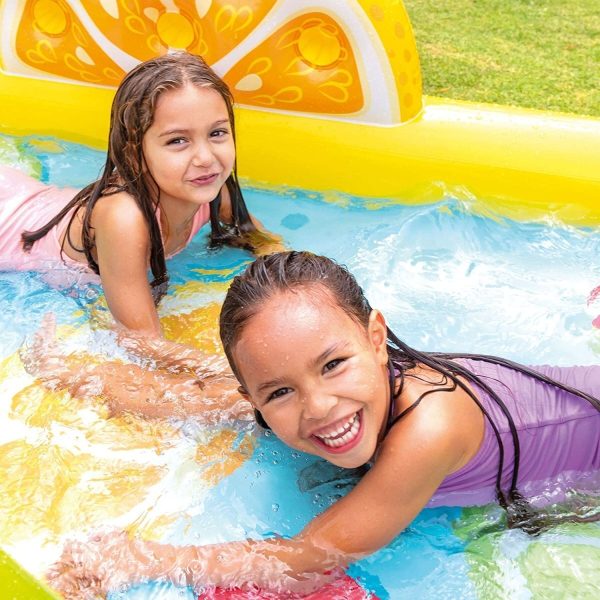 INTEX Fun’N Fruity Inflatable Play Centre Paddling Pool & Water Slide  57158EP
