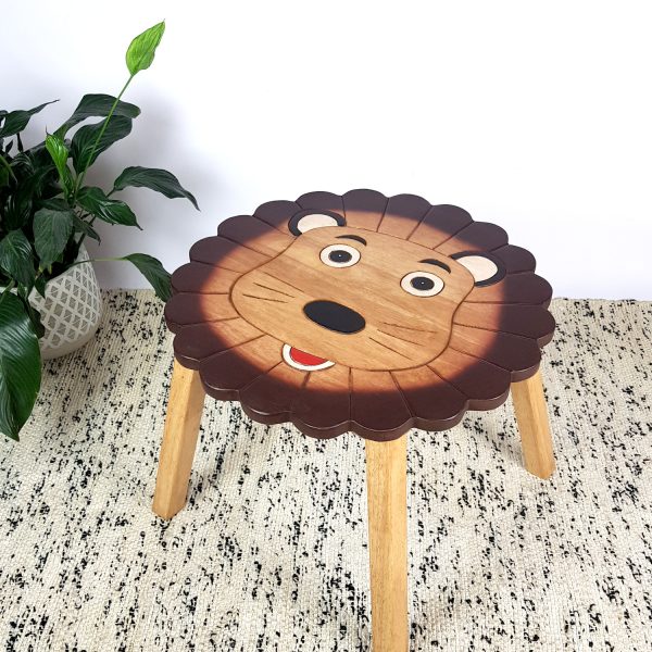 Kids Wooden Table Lion
