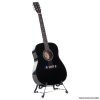 Karrera 41in Acoustic Wooden Guitar with Bag – Black