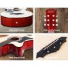 38 Inch Wooden Acoustic Guitar – 38″ Natural Set Left Handed