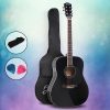 41 Inch Wooden Acoustic Guitar – 41″ Black