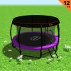 Kahuna Trampoline with  Roof – 12 FT, Pink