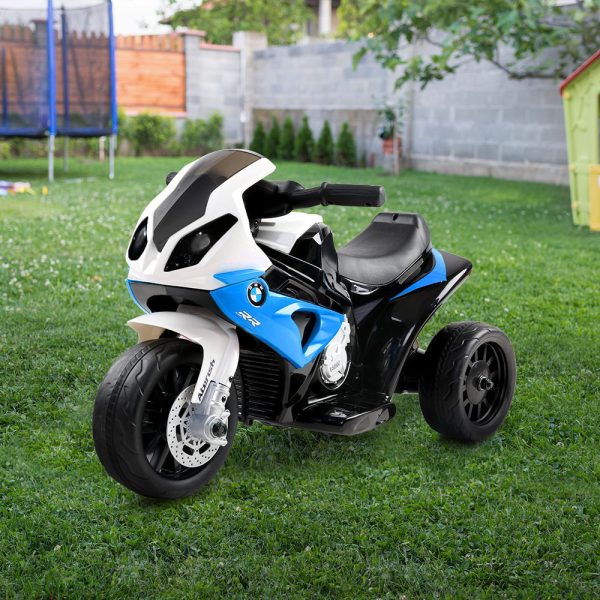 Kids Ride On Motorbike BMW Licensed S1000RR Motorcycle Car – Blue