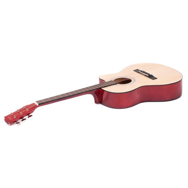 Karrera Acoustic Cutaway 40in Guitar – Natural