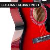 Karrera Acoustic Cutaway 40in Guitar – Red